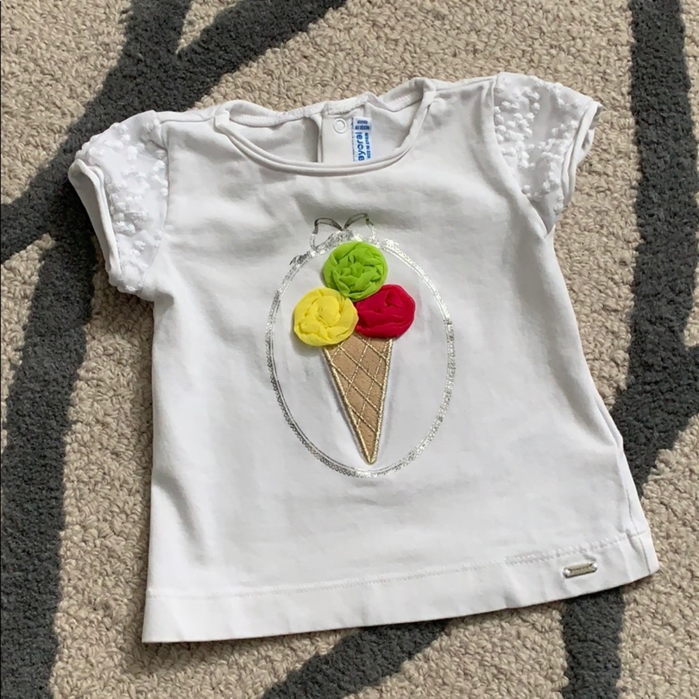 Mayoral Ice Cream Tee - size: 6m